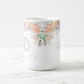 水彩フローラ結婚50周年 コーヒーマグカップ (中央)