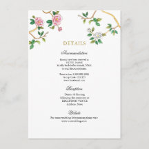 水彩フローラ結婚Chinoiserieの詳細