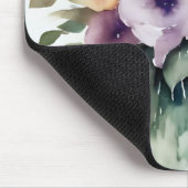 水彩フローラ絵を描ブーケ マウスパッド (コーナー)