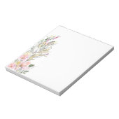 水彩フローラ縁どメモ帳 ノートパッド (回転)