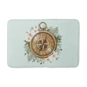 水彩フローラ羅針盤 バスマット (正面)
