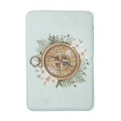 水彩フローラ羅針盤 バスマット (正面縦)
