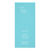 水彩フローラ美しい価格表サービスメニュー ラックカード (裏面)