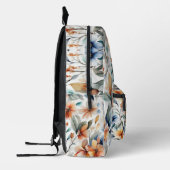 水彩フローラ美しいII プリントバックパック (左)