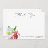 水彩フローラ聖なる書物、 経典サンキューカード サンキューカード (正面/裏面)