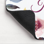 水彩フローラ聖なる書物、 経典ラブズkindモングラム マウスパッド (コーナー)