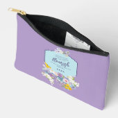 水彩フローラ聖句パーソナライズされた アクセサリーポーチ (見開き)