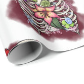 水彩フローラ胸郭 ラッピングペーパー (ロールコーナー)