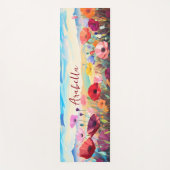 水彩フローラ自然瞑想 ヨガマット (正面)