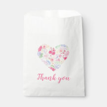 水彩フローラ花ハート