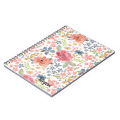 水彩フローラ花付きノートカラフルブック ノートブック (左側)