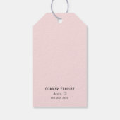 水彩フローラ花束桃色 ギフトタグ (裏面)