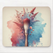 水彩フローラ花束 マウスパッド (正面)