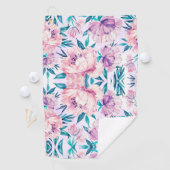 水彩フローラ花 ゴルフタオル (インサイチュ)