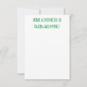 水彩フローラ芸術 サンキューカード (裏面)