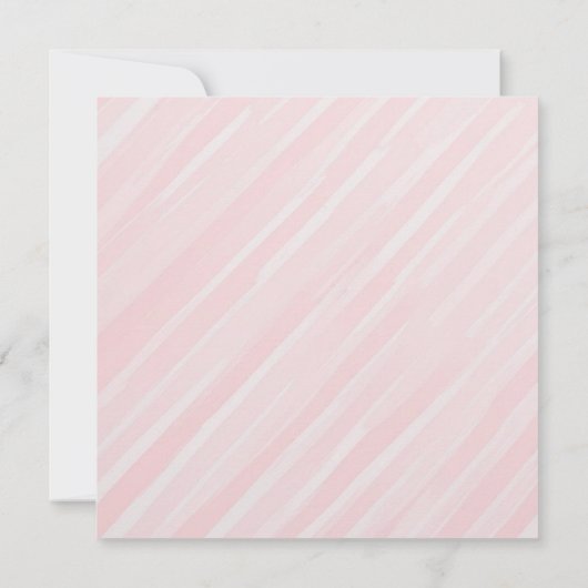 水彩フローラ茶パーティーベビーシャワー招待状 招待状 (裏面)