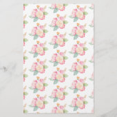 水彩フローラ茶パーティー |ベビーシャワーアドバイス (裏面)