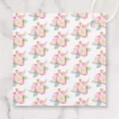 水彩フローラ茶パーティー |赤ちゃんシャワー フェイバータグ (裏面)