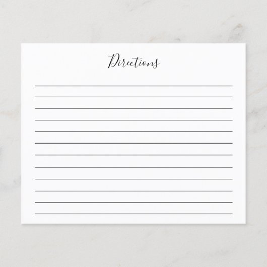 水彩フローラ茶ポットフローラレシピカード (裏面)