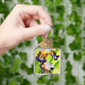 水彩フローラ虹彩花 キーホルダー (手)