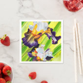 水彩フローラ虹彩花 スタンダードカクテルナプキン (インサイチュ)