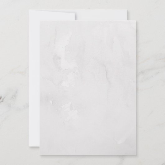 水彩フローラ蝶招待状 招待状 (裏面)