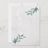 水彩フローラ蝶招待状 招待状 (裏面)