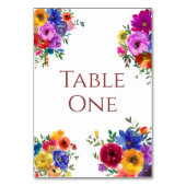 水彩フローラ表番号 テーブルナンバー (正面)