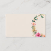 水彩フローラ表示シャワー エンクロージャーカード (裏面)