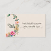 水彩フローラ表示シャワー エンクロージャーカード (正面)