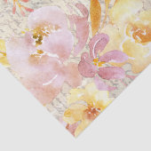 水彩フローラ装飾ティッシュペーパー 薄葉紙 (詳細)