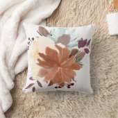 水彩フローラ装飾用クッション クッション (ブランケット)