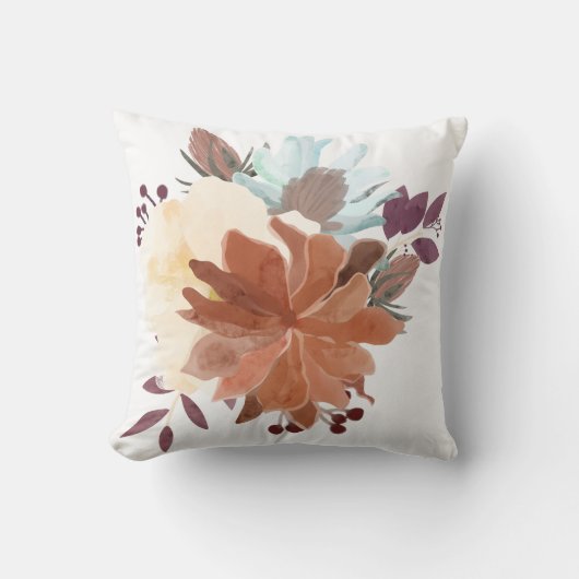 水彩フローラ装飾用クッション クッション (正面)