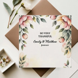 水彩フローラ設計者サンキューカード サンキューカード