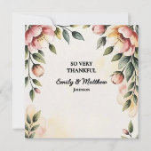 水彩フローラ設計者サンキューカード サンキューカード (正面)