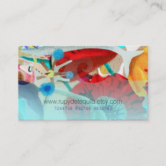 水彩フローラ設計者 名刺 (正面)