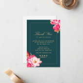 水彩フローラ購入ありがとう ノートカード (正面/裏面インサイチュ)