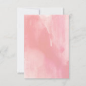 水彩フローラ赤ちゃんシャワーの願いとアドバイス 招待状 (裏面)