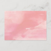 水彩フローラ赤ちゃんシャワーブックリクエストカード エンクロージャーカード (裏面)