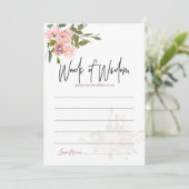 水彩フローラ赤面及びバラ金ゴールドアドバイス アドバイスカード (スタンド正面)