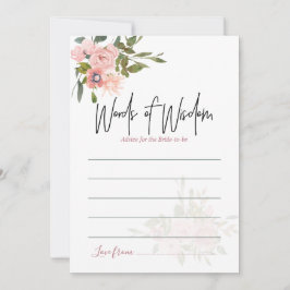 水彩フローラ赤面及びバラ金ゴールドアドバイス アドバイスカード