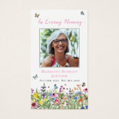 水彩フローラ追悼式祈りの言葉カード (正面)