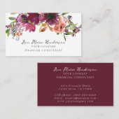 水彩フローラ野花 名刺 (正面/裏面)