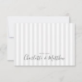 水彩フローラ金ゴールドいかりサンキューカード 招待状 (裏面)