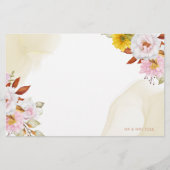 水彩フローラ離れ 便箋 (正面)