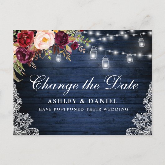 水彩フローラ青木のジャーズが日付を変更 ポストカード (正面)