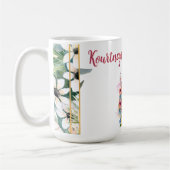 水彩フローラ馬ベビーシャワー コーヒーマグカップ (左)