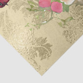 水彩フローラ鳥かご金ゴールド切り離し 薄葉紙 (詳細)