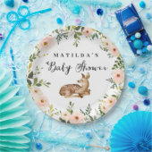 水彩フローラ鹿の森の赤ちゃんシャワーパーティー ペーパープレート (パーティー)