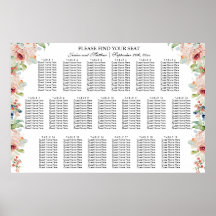 水彩フローラ19台結婚の座席